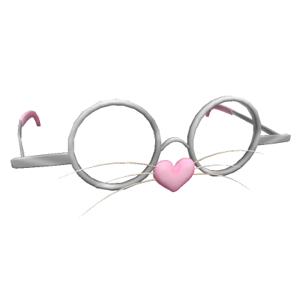 Glasses with Heart Animal Nose - pink