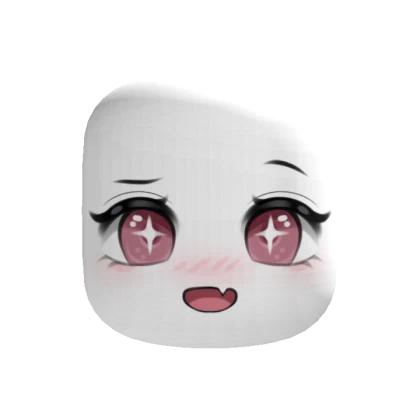 Happy Chibi Cute Blush Makeup Face