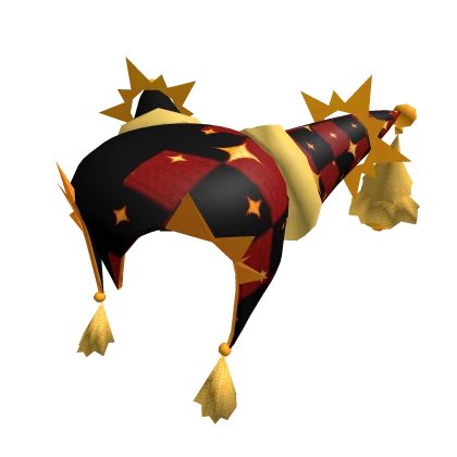 Solar jester hat || Red checkers