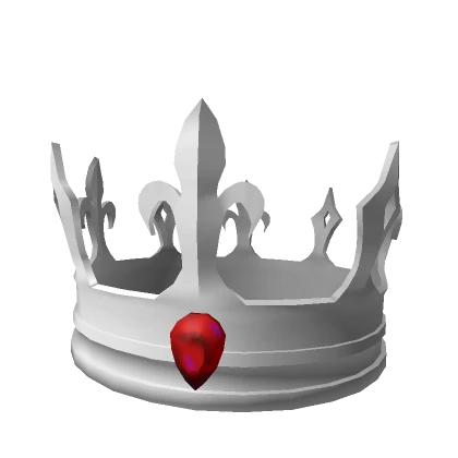 Silver Ruby Crown Large