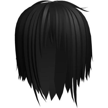 Punk Rockstar Vkei Messy Long Hair In Black