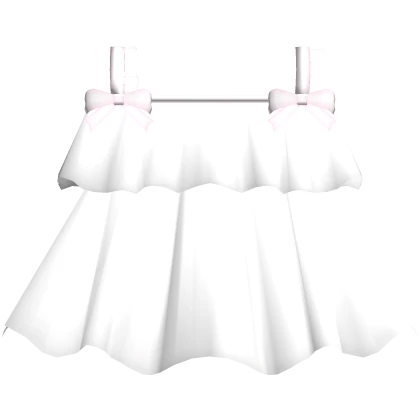 Cute Ruffled Jirai Kei Dress in White 