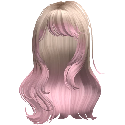 ♡ elegant long wavy hair (platinum blonde to pink)