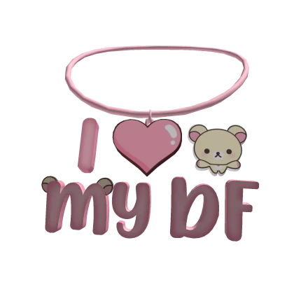 i love my bf necklace ♡