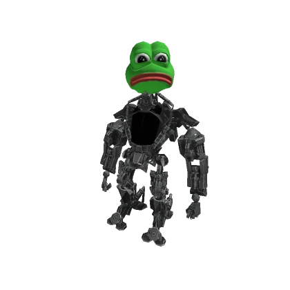 Green Frog Robot - Silver