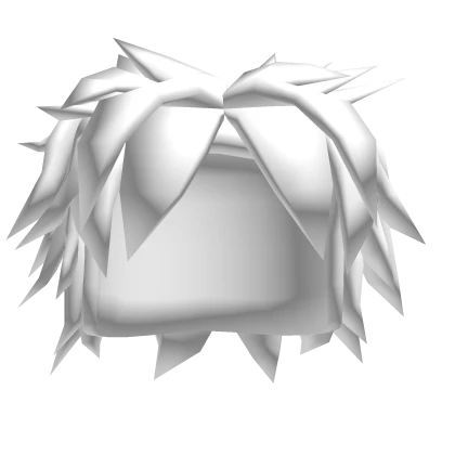 Spiky White Scene Hair