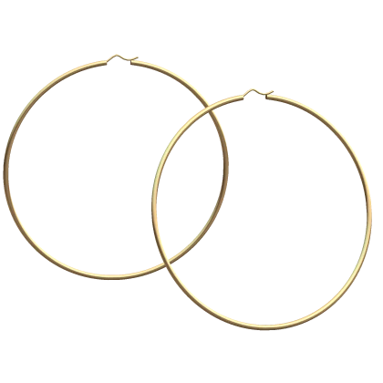 Thin Hoop Earrings Gold