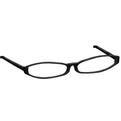 Y2K Office Siren Nerd Glasses in Black