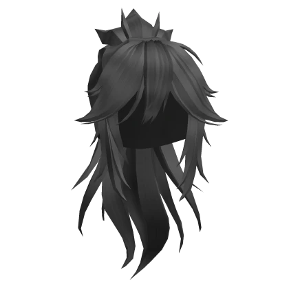 Samurai Ponytail Hair - Gray