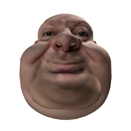 Chubby Double Chin Man