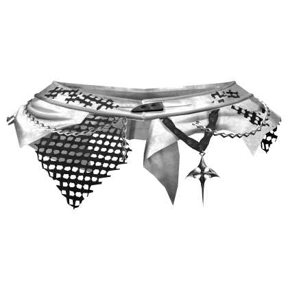 gothic evade mini skirt belt 3.0 white