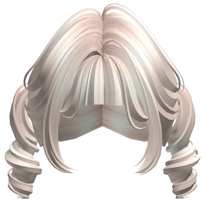 ♡ cutesy short curly twirly pigtails (beige)