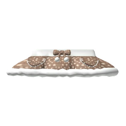 𐙚 kawaii fawn deer brown skirt cutesy fluffy doll