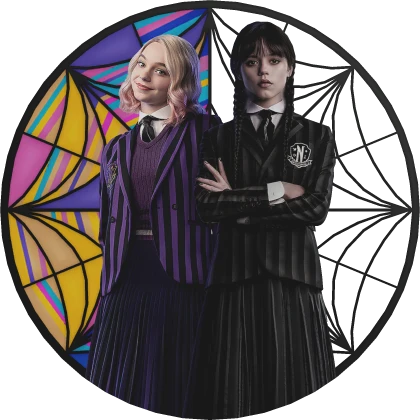 Wednesday|Enid Nevermore Window