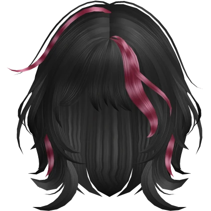 messy emo scene wolfcut