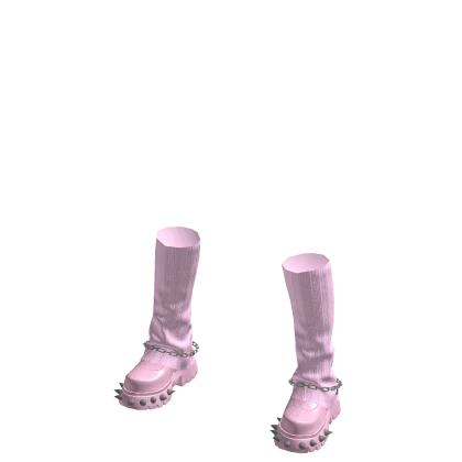 Pink kawaii boots with warmers