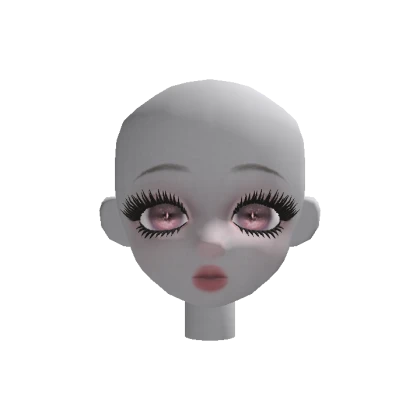 Ghost girl doll head v3 (pink eye)