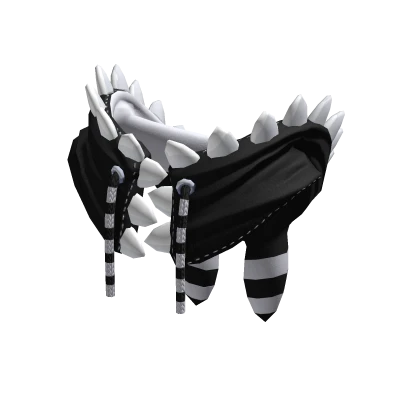 Teethy Hood Monochrome
