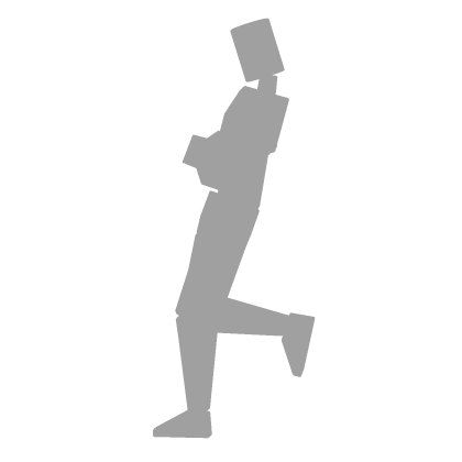 Stylish wall lean head bopping