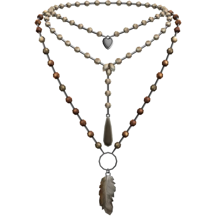 Earthy Boho Feather Necklace