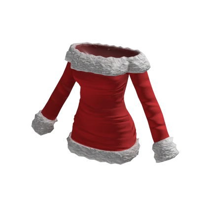 Christmas Off Shoulder Santa Dress