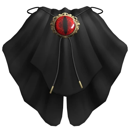 Black Jabot with a Red Monster Eye Gem