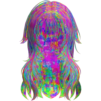 ♡ Gltchy decora messy cute scene anime girl hair