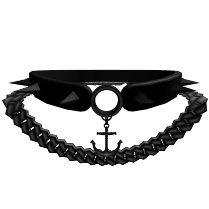 Black Gothic y2k chains-Spikes Chocker