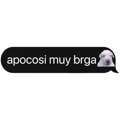 apoco si? globo de texto