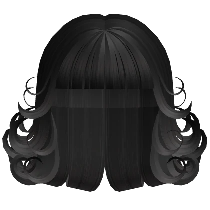 black wispy igari dolly bob curls