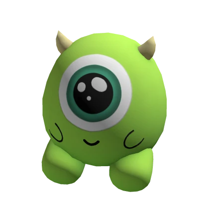 ♡ cute green cyclops monster plushie (holdable)