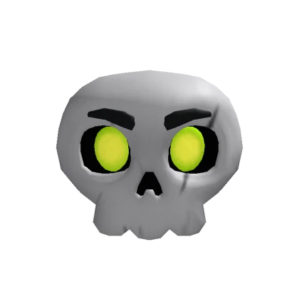 Skull Head Neon Eyes