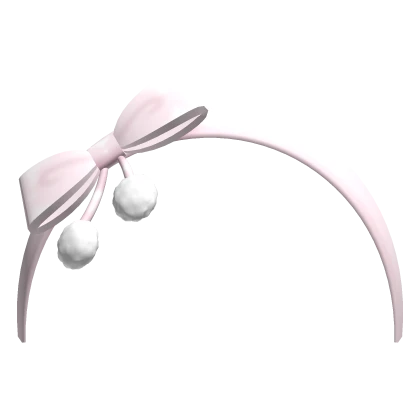 ♡ Cutesy Pink Christmas Puffball Headband