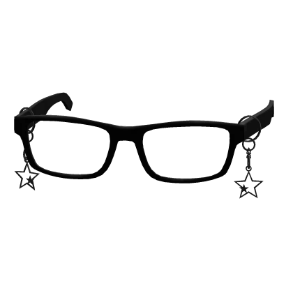 Y2K Star Chain Trendy Low Thin Siren Nerd Glasses