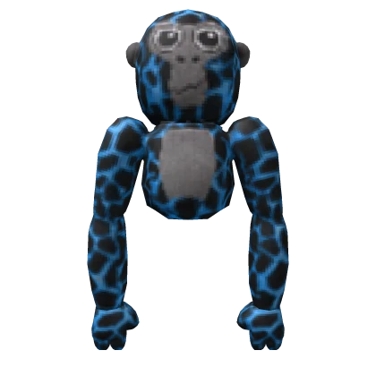Gorilla Tag Blue Lava Backpack Monke Plushie
