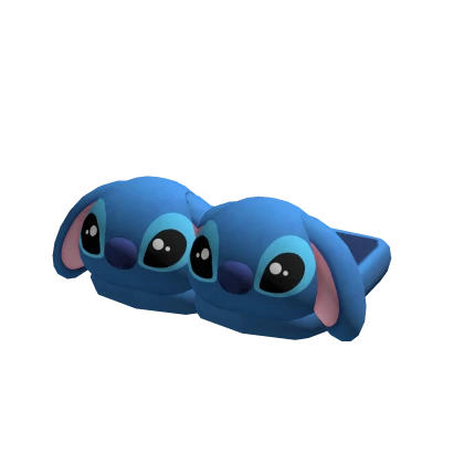 blue alien stitch slippers