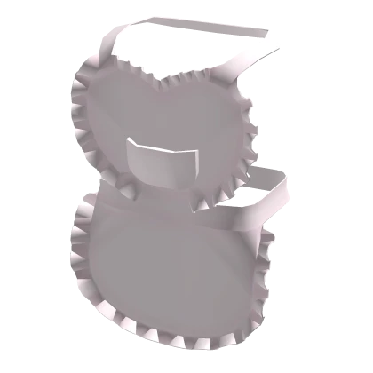 ♡ Baby Pink Maid Ruffled Heart Apron