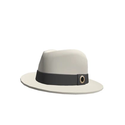 Classic White Fedora 