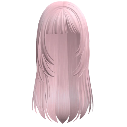 messy layered butterfly cut (pink)