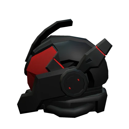 Capellion Assasin Helmet Black Blood Red Visor