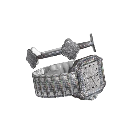 Iced Out Carteir and Bracelet