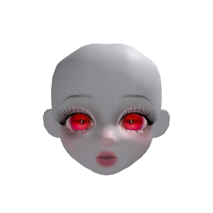 Ghost girl doll head(red2)