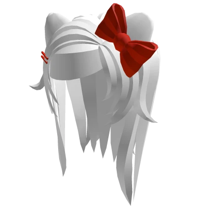 long gyaru classic kitty hair with bow and clips