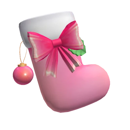 Pink Christmas Stocking