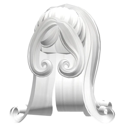 Iconic Diva Flipped Curls in White