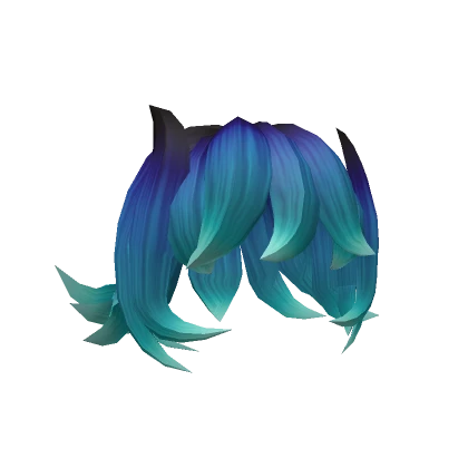 Aqua Blue Hair Dragon Hair