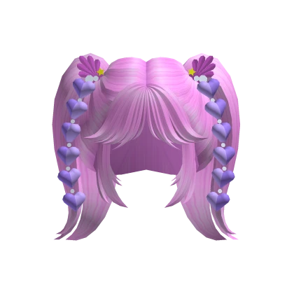 Pink Mermaidcorn Hair w/ Heart Braids - RBCs