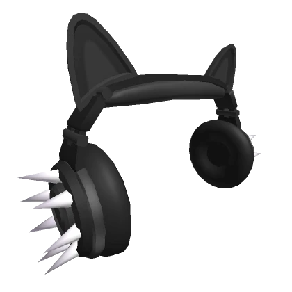 Black Spikey Catphones