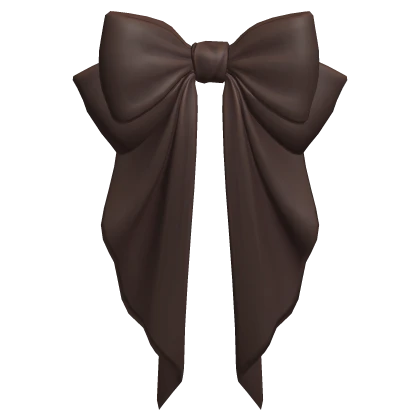 Big Hair Bow Brown Basic Cute Ribbon Head Cutesy