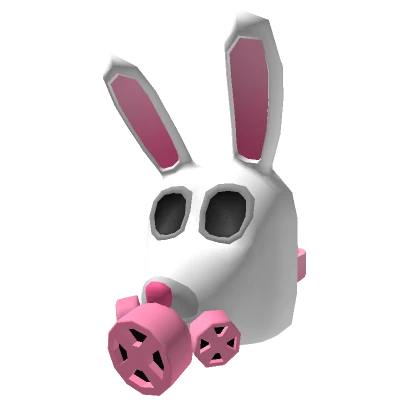 White Bunny Gas Mask